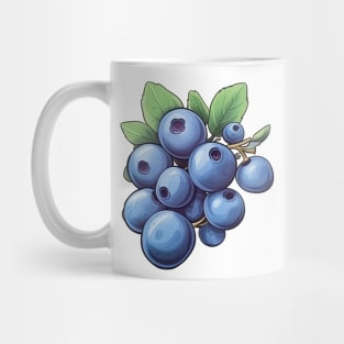 Blueberries Art Mug